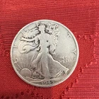 1945 Liberty Walking Half Dollar Silver 50C Coin Circulated Business Strike