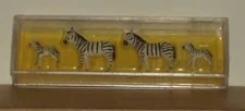 Preiser 0619 HO Scale Animals - Zebra Figures (Set of 4)