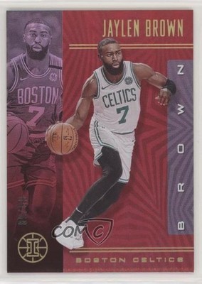 2019-20 Panini Illusions Trophy Collection Red 89/99 Jaylen Brown #141 s3g