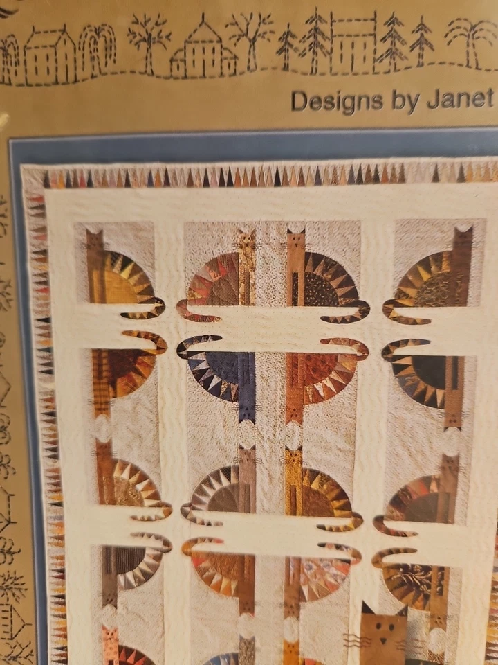 The City Stitcher Quilt Collection Sawtooth Cats Pattern Designs by Janet Miller - Image 2 of 3