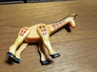 VINTAGE Fisher Price Giraffe Little People w Posable Neck Legs from Circus Train