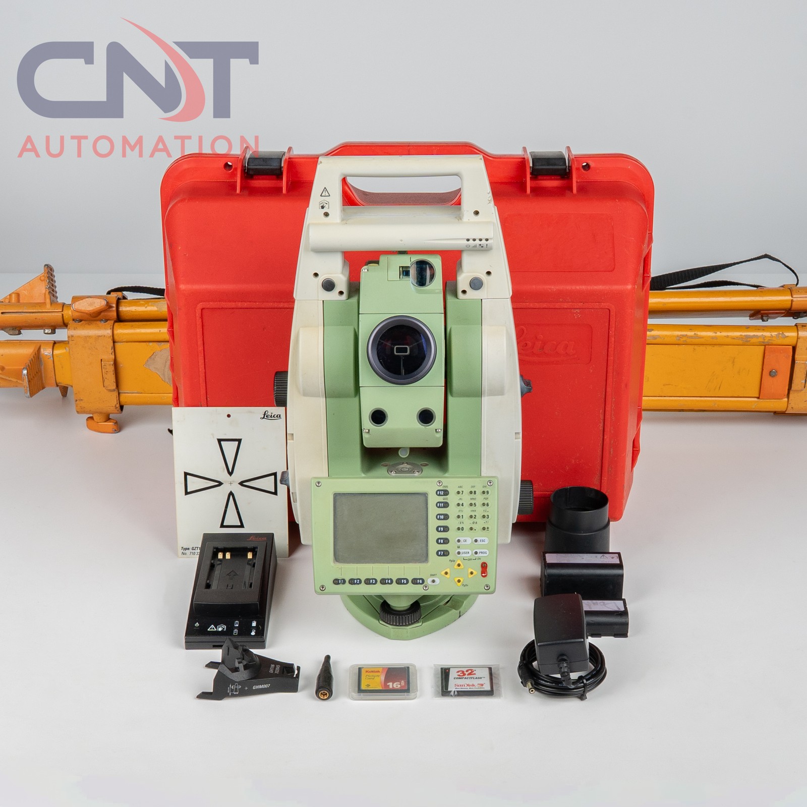 Leica TCRP1203 R300 3" Robotic Total Station Kit w/ ATR Reflectorless Bluetooth