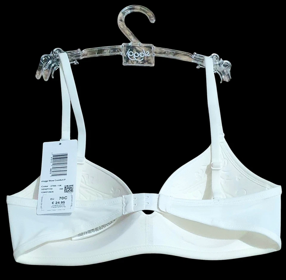 С ЯРЛЫКАМИ/SLOGGI/дамы/женщины с белый Wow комфорт с подкладкой бюстгальтер - размер 32C - Изображение 2 из 4