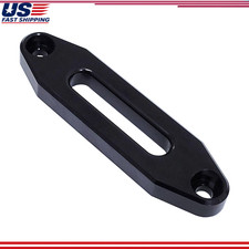 Aluminum Hawse Fairlead Utv Atv 2000-13000 Lbs Winch Mount Glossy Black Aluminum Hawse Fairlead Utv Atv 2000-13000 Lbs Winch Mount Glossy Black