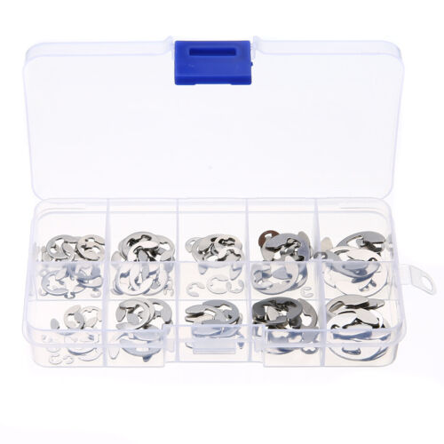 120x Edelstahl E-Clip Set Sicherungsring Sicherungsscheiben Sortiment 1.5mm-10mm - Bild 1 von 6