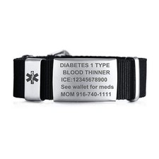 Personalized Medical Band Medical Alert ID Bracelets,Stainless Steel Wristband