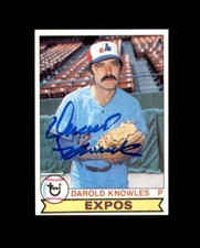 Darold Knowles Signed Original 1979 Topps Montreal Expos Autograph