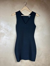 MARCIANO BY GUESS Black Dress XS Bodycon Sleeveless Strappy Fitted Great COND