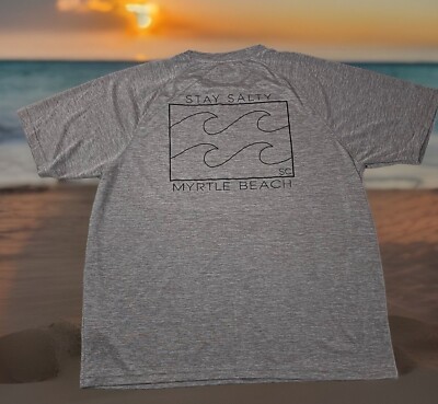 Myrtle Beach T Shirt Men s XL Stay Salty Cruise Fishing UPF 50+ Shirt