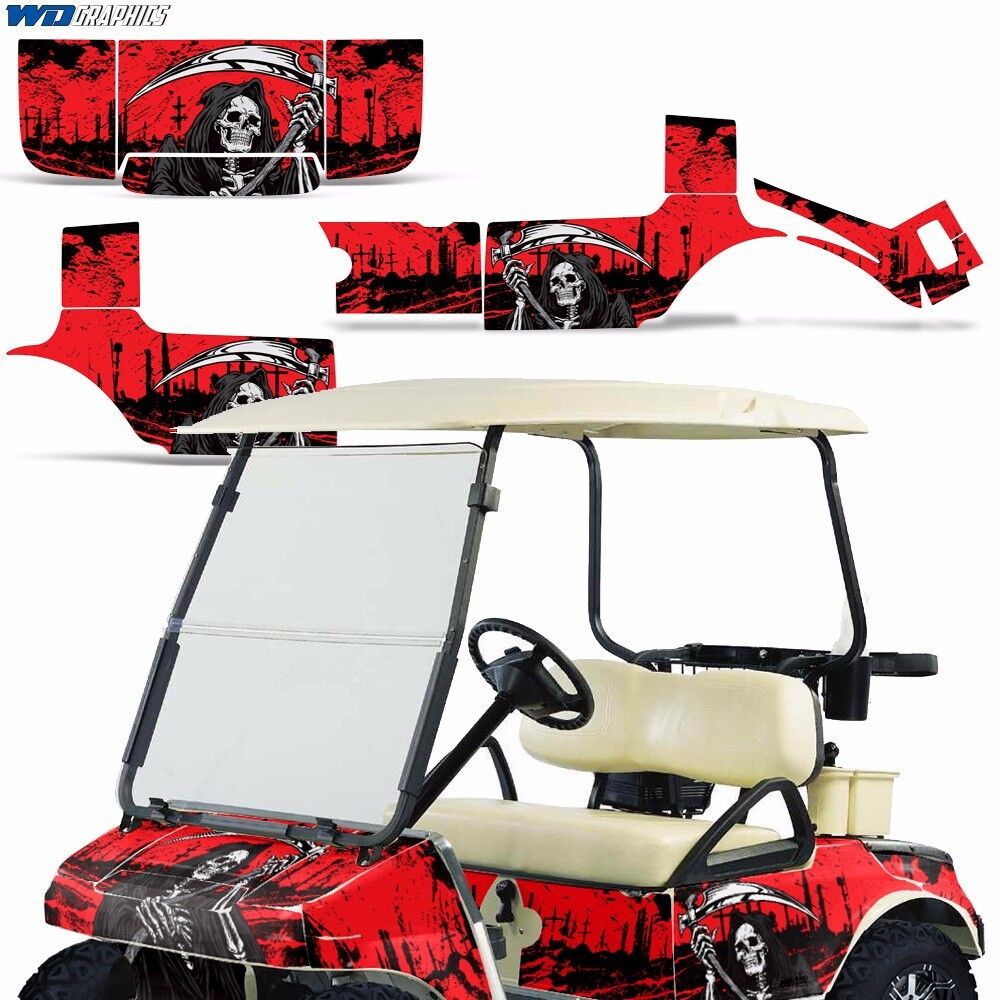 Club Car Graphic Kit Golf Decal Sticker Wrap Accessories Parts 83-14 REAP R | eBay