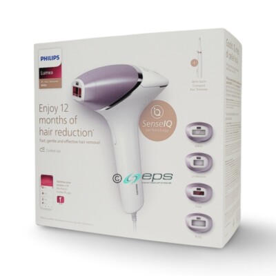 Philips Lumea 8000 Prestige BRI949/00 IPL Haarentfernungsgerät mit 4 Aufsätzen