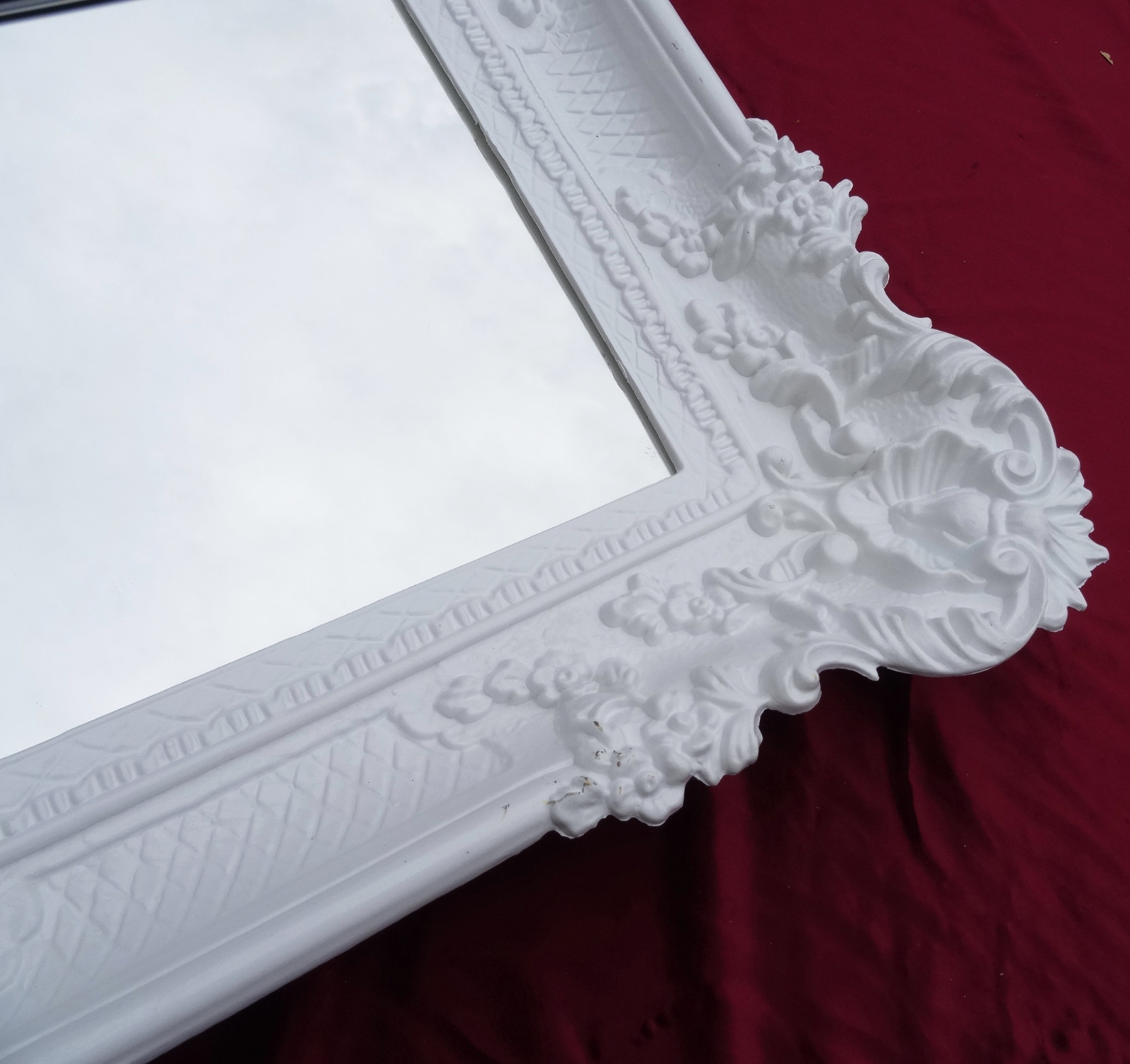 Specchio specchiera classica cornice stile barocco su misura legno nero e oro Madrid Dimensione interna Prezzo asta al metro