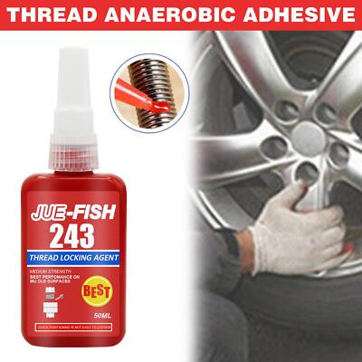 243 Thread Lock Blue Bolt Stud Fast Fix Screw Glue Nut Compound O1E2