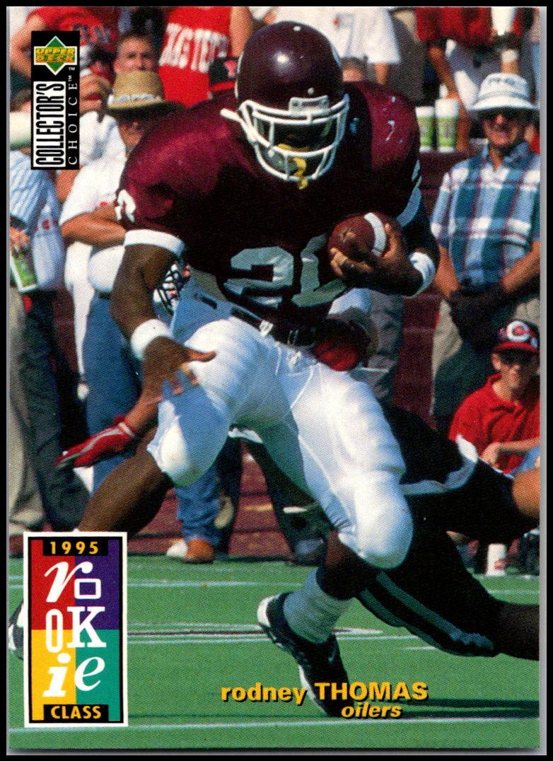 1995 UD Collector's Choice #27 Rodney Thomas - Rookie RC FREE SHIPPING!