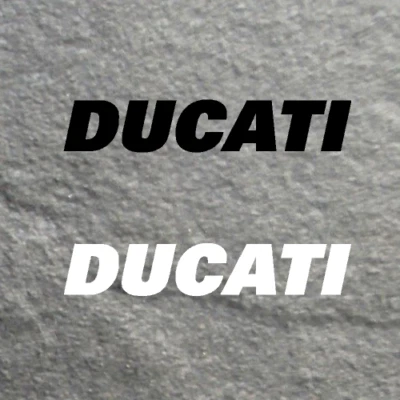 2 x DUCATI Aufkleber • Sticker • Schriftzug • verschiedene Farben & Größen