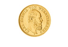 5 Mark Württemberg 1877-1878 Karl von Württemberg Jaeger-Nr. 291