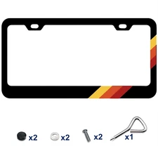 For Toyota Tacoma Tundra Accessory Tri Color Cab License Plate Frame Tag Cover