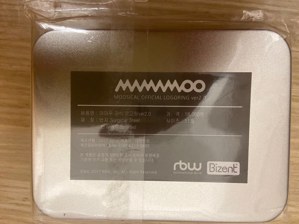 Mamamoo Special Logo Ring Version 2.0 Official Merchandise