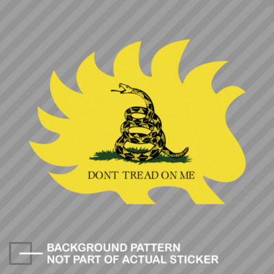 Libertarian Porcupine Dont Tread On Me Sticker Decal Vinyl 2a