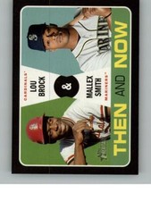 2020 Topps Heritage Lou Brock / Mallex Smith TN-11 Then and Now