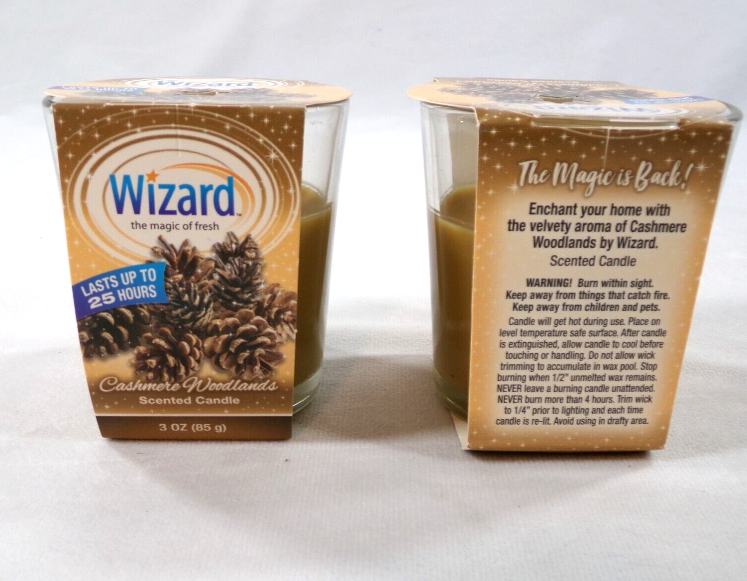 Candles Wizard 2 PACK Cashmere Woodlands Scented Candles VALENTINES DAY MUST-image