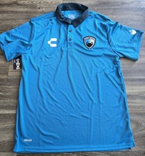NUEVO CON ETIQUETAS Charly Tampico Madero Jaiba Brava Fútbol Fútbol Polo Azul Para Hombre Talla XL