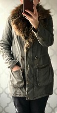 Ladies, Khaki canvas, fishtail parka