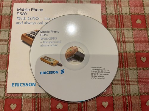 vintage mobile phone, Ericsson R520, software CD. - Photo 4/5