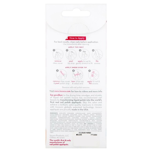 Incoco French Manicure Nail Polish AppliquÉ, Cloud Nine 7445009890840 | eBay Incoco French Manicure Nail Polish AppliquÉ, Cloud Nine 7445009890840 | eBay