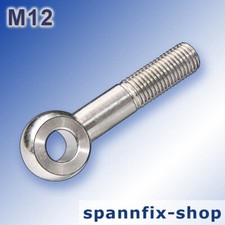 Augenschrauben M12 Rostfrei A2 Edelstahl Schrauben DIN 444 Ösenschrauben 