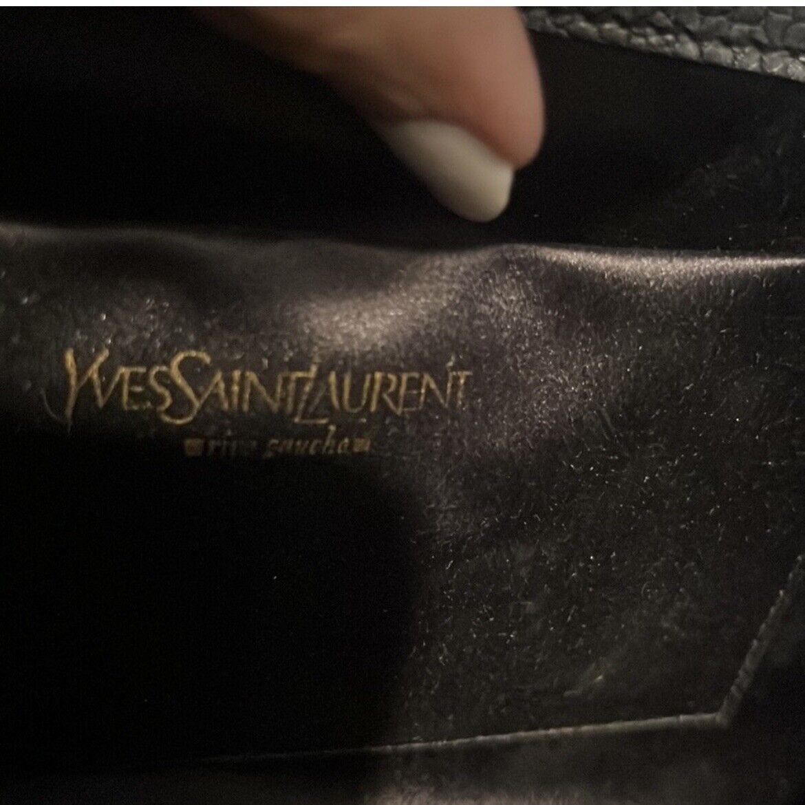 Authentic YVES SAINT LAURENT Muse Clutch In Metal… - image 12