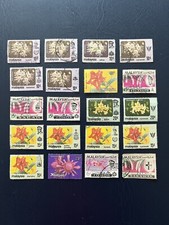 Malaysia Used Stamps Depicting Orchids. Ideal For Collection.