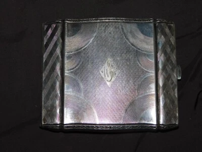 Beautiful Cigarette Case Chiseled Alpaca In Italy W SCH ! - Image 1 of 4