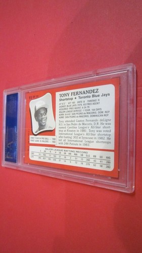 1986 Kaybee Tony Fernandez #11 YOUNG SUPER STARS PSA 9 - Picture 5 of 7