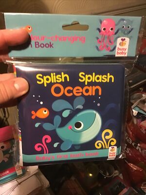BABY FIRST BATH BOOK SHARK  WATER PAPERBACK  BIRTHDAY CHRISTMAS READING KIDS