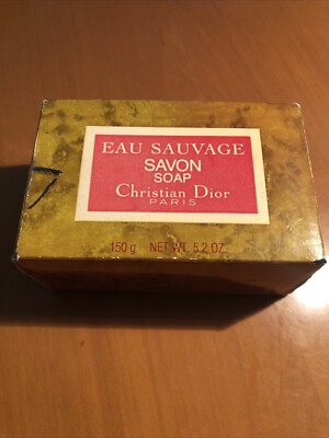 EAU SAUVAGE SAVON 150gr EXTREM SELTEN FERTIGUNG ca.1980/90er JAHRE ORIGINAL