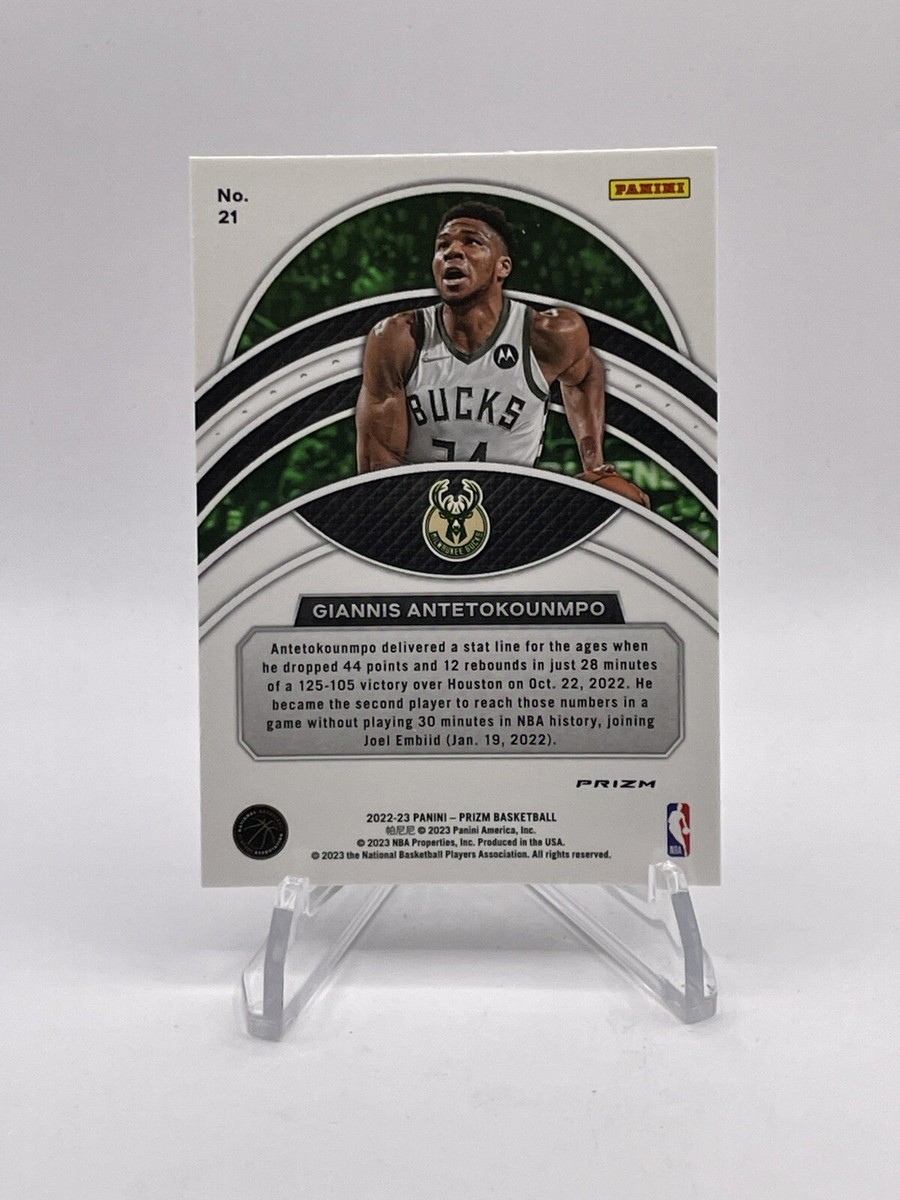 2022-23 Panini Prizm Giannis Antetokounmpo #21 Dominance