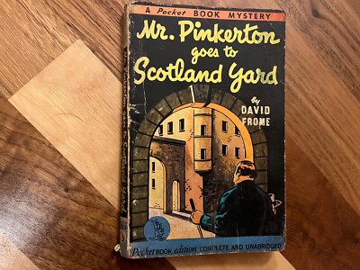 Mr. Pinkerton Goes To Scotland Yard WK2 1934 David Frome A Pocket Book Mystery