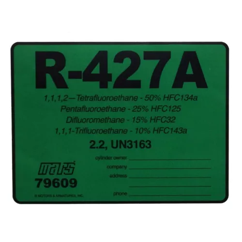 R-427A / R427A Label # 79609, SOLD EACH