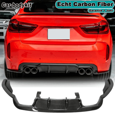 Carbon Fiber Rear Diffuser Rear Bumper Diffuser Splitter For BMW X5M F85 2014-2019