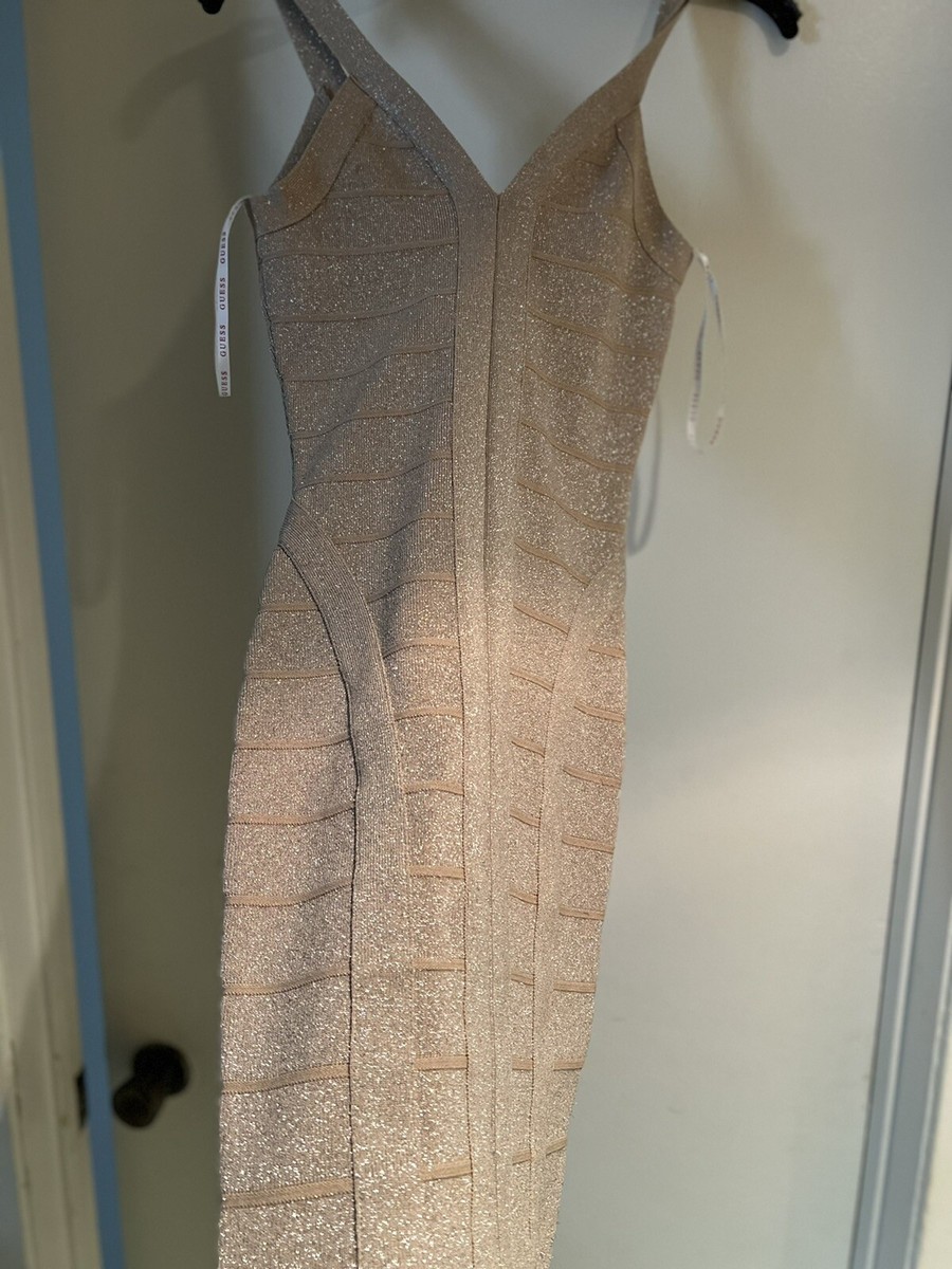 guess bodycon mini dress GUESS Women's Sleeveless Val Mesh Bodycon Dress