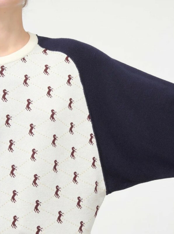 Chloe Sweater Jumper In Horse Jacquard Knit With Studs Size S (8-10) RRP £940 ❤️ image 3