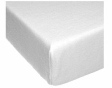 Glenna Jean Willow Fitted Sheet White Soft Standard Fit Crib Size TF
