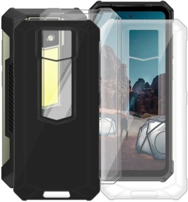 Ulefone Armor 24 Case, with [ 2 x Screen Protector Tempered Glass Film], Black S