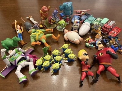 Large Pixar Toy Lot   Toy Story, Cars, Incredibles, Monsters Inc.   50+ Figures