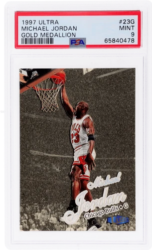1997 Ultra Michael Jordan Gold Medallion #23G PSA 9