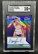 2020 PANINI PRIZM WNBA NANCY LIEBERMAN SIGNATURES SILVER #SG-NLB MERCURY SGC 10