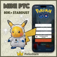 Pok mon PTC GO - Shiny Pikachu Astronaut - 80K Stardust Read Description