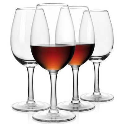 Port Wine Glasses Set of 4   7 oz Crystal Sherry Glasses & Dessert Wine Tasti...