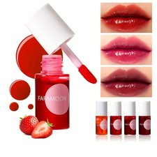 4 colors Lip Gloss, Fruit Juice Lip Tint Set ...